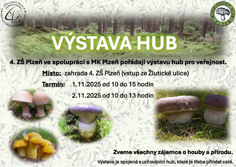 Pozvánka na výstavu hub